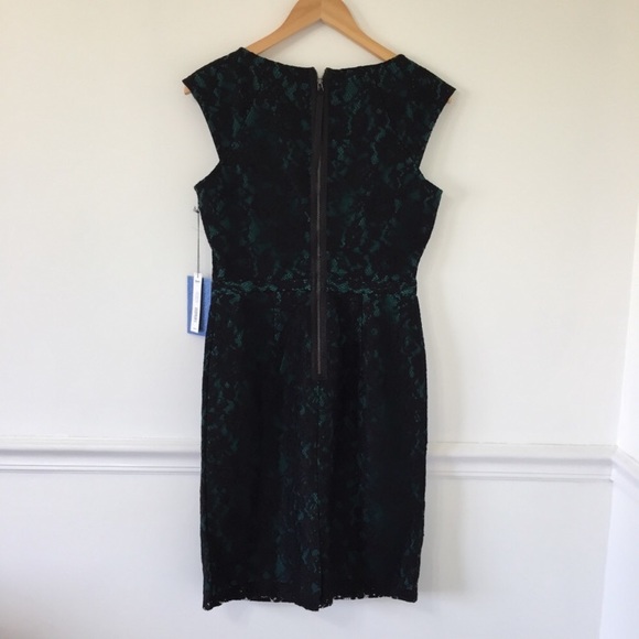 Simplevera Vera Wang Lace Overlay Sheath Dress - Picture 5 of 6